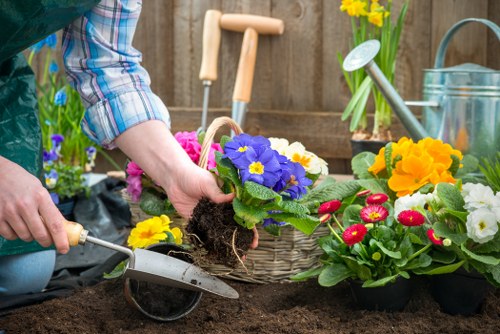 Accessibility support request concept for landscaping services